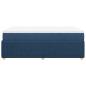 Preview: Boxspringbett mit Matratze Blau 120x190 cm Stoff