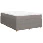 Preview: Boxspringbett mit Matratze Taupe 140x190 cm Stoff