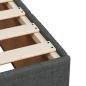 Preview: Boxspringbett mit Matratze Dunkelgrau 120x200 cm Stoff