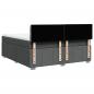 Preview: Boxspringbett mit Matratze Dunkelgrau 180x200 cm Stoff