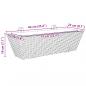 Preview: Pflanzkasten mit Haken 2 Stk. Grau Poly Rattan