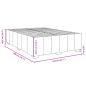 Preview: Bettgestell ohne Matratze Blau 140x200 cm Stoff