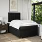 Preview: Boxspringbett mit Matratze Schwarz 120x200 cm Stoff