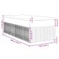 Preview: Boxspringbett mit Matratze Blau 100x200 cm Stoff