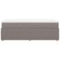 Preview: Boxspringbett mit Matratze Taupe 100x200 cm Stoff