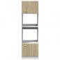 Preview: Mikrowellenumbauschrank Sonoma-Eiche 60x57x207 cm Holzwerkstoff