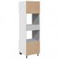 Preview: Mikrowellenumbauschrank Sonoma-Eiche 60x57x207 cm Holzwerkstoff