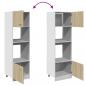 Preview: Mikrowellenumbauschrank Sonoma-Eiche 60x57x207 cm Holzwerkstoff