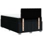Preview: Boxspringbett mit Matratze Schwarz 120x200 cm Stoff