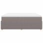Preview: Boxspringbett mit Matratze Taupe 180x200 cm Stoff