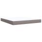 Preview: Boxspringbett mit Matratze Taupe 180x200 cm Stoff