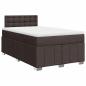Preview: Boxspringbett mit Matratze Dunkelbraun 120x200 cm Stoff