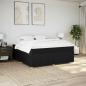 Preview: Boxspringbett mit Matratze Schwarz 180x200 cm Stoff