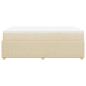 Preview: Boxspringbett mit Matratze Creme 120x200 cm Stoff