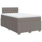 Preview: Boxspringbett mit Matratze Taupe 120x200 cm Stoff