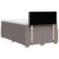 Preview: Boxspringbett mit Matratze Taupe 120x200 cm Stoff