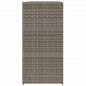 Preview: Pflanzkübel Grau 40x40x80 cm Poly Rattan