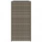 Preview: Pflanzkübel Grau 40x40x80 cm Poly Rattan
