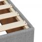Preview: ARDEBO.de - Bettgestell ohne Matratze Hellgrau 180x200 cm Stoff