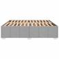 Preview: Bettgestell ohne Matratze Hellgrau 180x200 cm Stoff