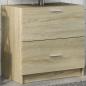 Preview: ARDEBO.de - Waschbeckenunterschrank Sonoma-Eiche 59x37x59 cm Holzwerkstoff