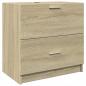 Preview: Waschbeckenunterschrank Sonoma-Eiche 59x37x59 cm Holzwerkstoff