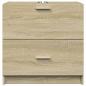 Preview: Waschbeckenunterschrank Sonoma-Eiche 59x37x59 cm Holzwerkstoff