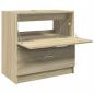 Preview: Waschbeckenunterschrank Sonoma-Eiche 59x37x59 cm Holzwerkstoff