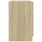 Preview: Waschbeckenunterschrank Sonoma-Eiche 59x37x59 cm Holzwerkstoff