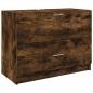 Preview: Waschbeckenunterschrank Räuchereiche 78x37x59 cm Holzwerkstoff