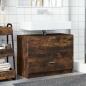 Preview: Waschbeckenunterschrank Räuchereiche 78x37x59 cm Holzwerkstoff