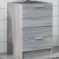 Preview: ARDEBO.de - Waschbeckenunterschrank Grau Sonoma 40x37x59 cm Holzwerkstoff