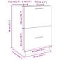 Preview: Waschbeckenunterschrank Grau Sonoma 40x37x59 cm Holzwerkstoff