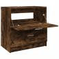 Preview: Waschbeckenunterschrank Räuchereiche 59x37x59 cm Holzwerkstoff