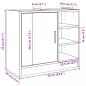 Preview: Waschbeckenunterschrank Sonoma-Eiche 63x29x55 cm Holzwerkstoff