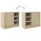 Preview: Waschbeckenunterschrank Sonoma-Eiche 63x29x55 cm Holzwerkstoff