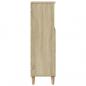 Preview: Badschrank Sonoma-Eiche 30x30x100 cm Holzwerkstoff