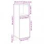Preview: Badschrank Sonoma-Eiche 30x30x100 cm Holzwerkstoff