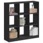 Preview: ARDEBO.de - Bücherregal Schwarz 102x32x108 cm Holzwerkstoff
