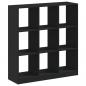 Preview: Bücherregal Schwarz 102x32x108 cm Holzwerkstoff