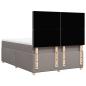 Preview: Boxspringbett mit Matratze Taupe 160x200 cm Stoff