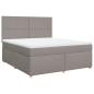 Preview: Boxspringbett mit Matratze Taupe 180x200 cm Stoff