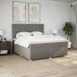 Preview: Boxspringbett mit Matratze Taupe 180x200 cm Stoff