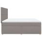 Preview: Boxspringbett mit Matratze Taupe 180x200 cm Stoff