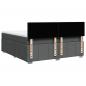 Preview: Boxspringbett mit Matratze Dunkelgrau 180x200 cm Stoff