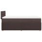 Preview: Boxspringbett mit Matratze Dunkelbraun 90x200 cm Stoff
