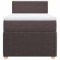 Preview: Boxspringbett mit Matratze Dunkelbraun 100x200 cm Stoff