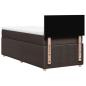 Preview: Boxspringbett mit Matratze Dunkelbraun 100x200 cm Stoff