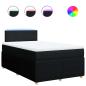 Preview: Boxspringbett mit Matratze Schwarz 120x200 cm Stoff