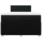 Preview: Boxspringbett mit Matratze Schwarz 120x200 cm Stoff